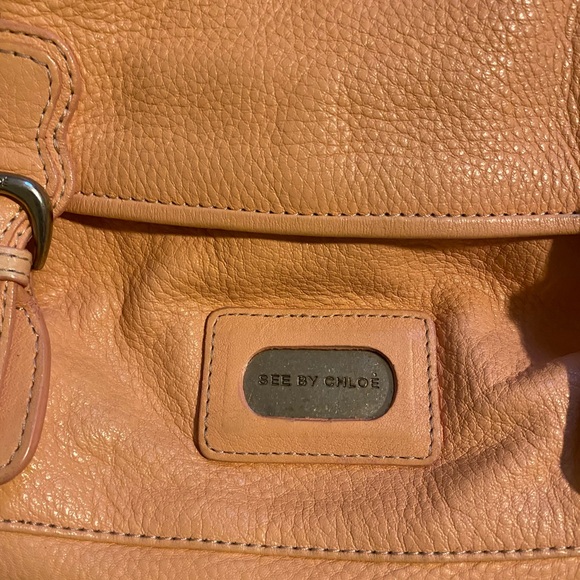 See By Chloe leather crossbody bag orange - Picture 2 of 8